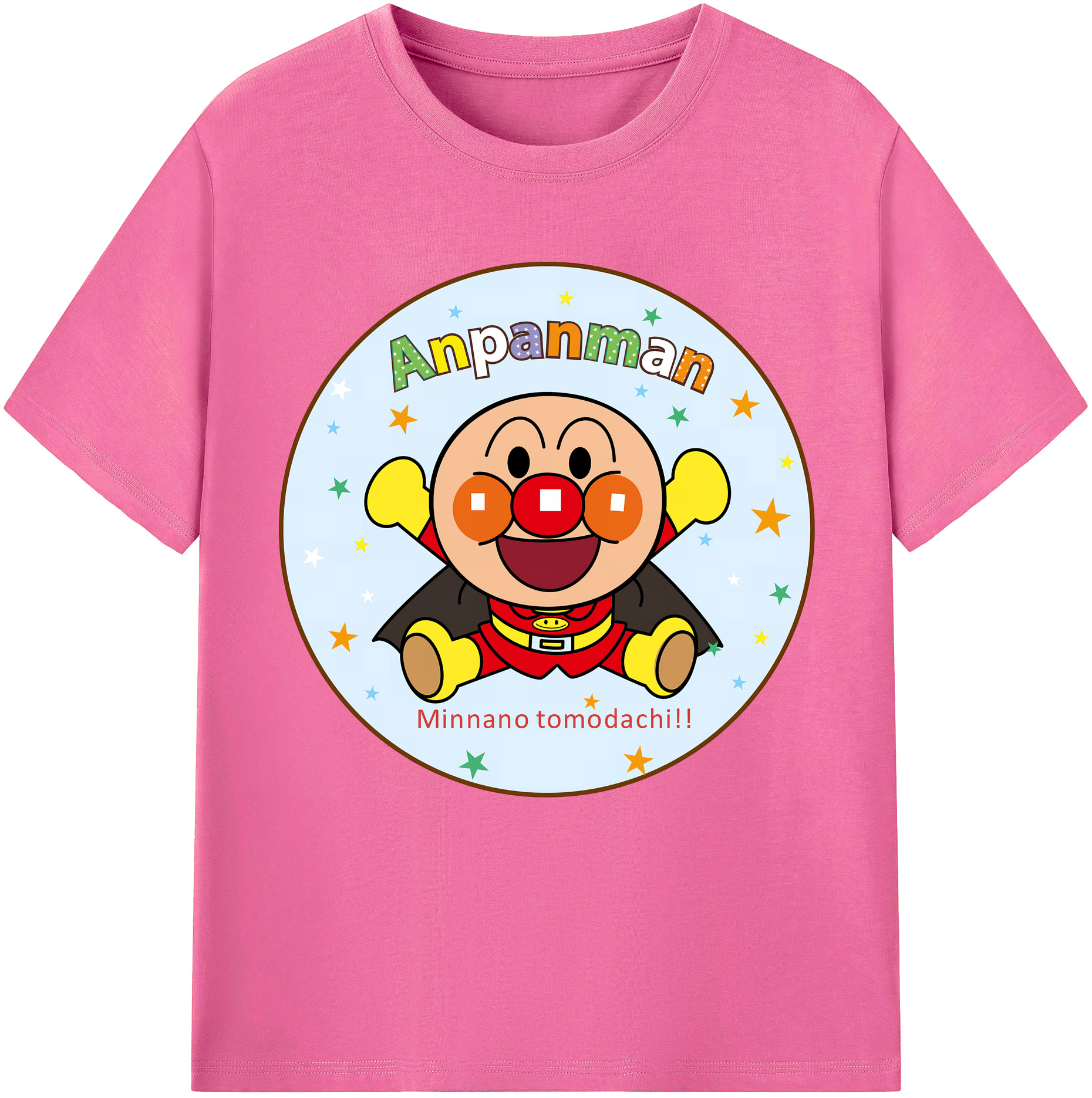 （画像用） アンパンマン Anpanman レディースカジュアルプリントTシャツ（綿100％）